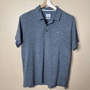 Rag & Bone Shirt Mens Large Gray Polo Standard Issue Short Sleeve